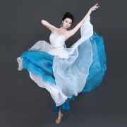 Classical Dance Skirt Adult Stage Performance Costume Lyocell Material Double-Sided Wear Chinese Modern Dance Outfit - Image 3