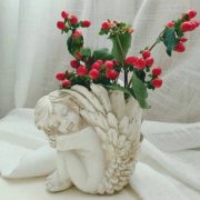 Creative Retro Cupid Decorative Ornaments Small Angel Desk Pen Pot Resin Handcrafts Garden Home Desktop Decorations - Image 2