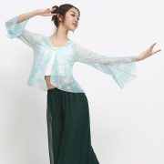 Adult Stage Performance Costume Classic Dance Practice Uniform Women's Modern Dance Split Pants Square Dance Show Outfit - Image 3