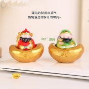 五路财神转转摆件桌面招财摆件树脂工艺品景区财神庙文创产品搞钱 - Image 4