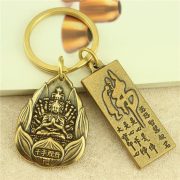 Handmade Custom Metal Medal Badge Retro Car Pendant Bronze Twelve Zodiac Keys Charm Buddha Guardian Deities Personalized Gift - Image 3