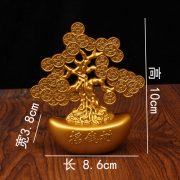 新年摆件摇钱树元宝招来财树发财树家居办公室装饰品摆件开业礼品 - Image 4