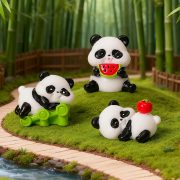 Customizable Decorative Resin Ornament Cartoon Panda Home Decoration Ideal for Car Desktop Festive Decorations - Image 4