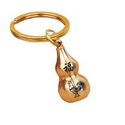 New Custom Metal Medal Badge Hollow Design Can Be Filled With Vermilion Openable Copper Gourd Pendant Ornament Keychain - Image 5