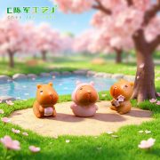 Adorable Customizable Decorative Ornaments Capybara Figurine for Miniature Landscape Garden Decoration DIY Accessories - Image 3