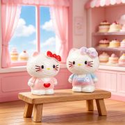 New Cute Cartoon KT Cat Resin Craft Decorative Ornaments Creative Trendy Desktop Spinny Figurines Customizable Artistic Decor - Image 4
