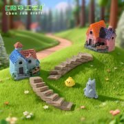 Customizable Miniature Landscape Resin Decorative Ornaments Simulated Staircase Bend Pathway DIY Zakka Creative Display Piece - Image 2