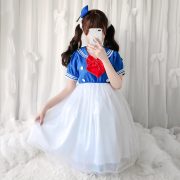 Adult Stage Performance Costume Cartoon Animal Navy Collar Dress Halloween Party Event Duck Performance Outfit - Image 2