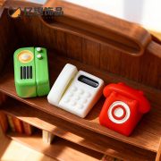 Creative Simulated Old-style Telephones Customizable Decorative Ornaments DIY Dollhouse Accessories Desktop Tree Shape Miniatures - Image 3