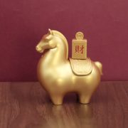 Custom Metal Medal Badge Wealth Attraction Mahjong Rotating Tang Horse Lucky Charm Ideal Home Decor Business Gift - Image 2