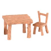 Customizable Decorative Ornaments Resin Craft Small Table And Chairs Landscape Decoration Microscopic Bonsai Display Piece