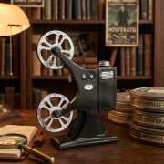 Customizable Retro American Coffee Shop Decorative Ornaments Old Film Projector Model Resin Craft Shop Window Display Piece - Image 3