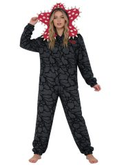 Stranger Things Hooded Pajamas Floral Print Unisex Christmas Party Sleepwear Role-playing Stage Costume Adult Size - Image 5