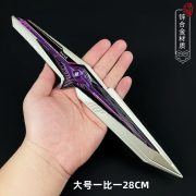 Delta Falling Star Model Alloy Full Metal Peripheral Weapon Ornament Knife Skin Cos Props Handmade Metal Crafts - Image 3