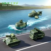 Creative Miniature Tank Fighter DIY Decorative Ornament Customizable Desktop Small Accessory Resin Craft