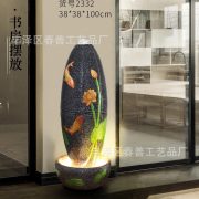 New Chinese Style Home Office Lucky Flowing Water Fountain Ornament Colorful Zen Desktop Decorations Wholesale Gifts - Image 4