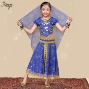 Huayu Children's Indian Stage Performance Costume New Style Belly Dance Ensemble Adult Stage Performance Costume - Image 3