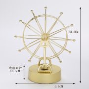 Creative European Style Rotating Metal Decoration Gold Wheel Of Fortune Custom Metal Badge Home Living Room Decorative Item - Image 3
