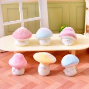 Customizable Flocking Charm Cute Soft Mushroom Baby Resin DIY Pendant Keychain Mobile Phone Chain Bag Accessory Decoration - Image 2