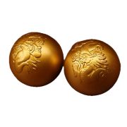 Pair of Metal Handballs Crafted for Elderly Health Custom Metal Medal Badge Gift Item with Qing Dynasty Alloy Design - Image 5