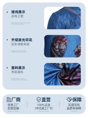 Bob's Game Time Adult Stage Performance Costume Blue Spotted Jumpsuit Halloween Horror Party Performance Suit - Image 4