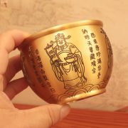 黄铜五路财神聚宝缸招财进宝聚财米缸装饰礼品摆件开运纳福摆件 - Image 3