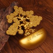 新年摆件摇钱树元宝招来财树发财树家居办公室装饰品摆件开业礼品 - Image 2