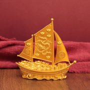 Custom Metal Medal Badge Chinese Style Shop Entrance Good Luck Tabletop Decoration Wholesale Direct from Factory Smooth Sailing Dragon Boat