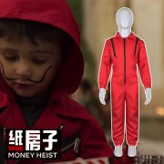 New Halloween Paper House Costume Adult Stage Performance cosplay Dali Jumpsuit Film Same Style Cossplay Clothing In Stock