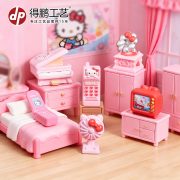 Pink Cat Mini Appliance Resin Ornament Customizable Decorative Scene for Vinyl Player TV Sewing Machine Micro Model Landscaping - Image 3