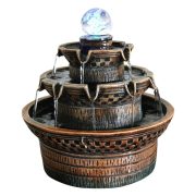 Cross-Border Flowing Water Fountain Ornament European Style Office Opening Housewarming Gift Living Room Desktop Decoration Home Decor