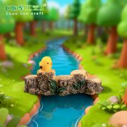 Customizable Decorative Ornaments Miniature Bonsai Landscape Anime Cartoon Zakka Simulation Five Log Bridges Resin Crafts - Image 5