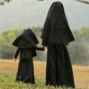 Halloween Nun Cosplay Costume Children's Stage Performance Outfit Parent-Child Party Game Wear Adult Stage Performance Costume - Image 5