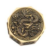 Elegant Eight-Sided Dragon Zodiac Money-Handling Figurine with Precision Relief craftsmanship Portable Stress Relief Handpiece - Image 5