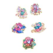 New 2mg Gold-Infused Mobile Phone Sticker Wufu Containing Gold 999 Custom Metal Medal Badge for Gifts Lucky Wealth Prosperity New Year - Image 5