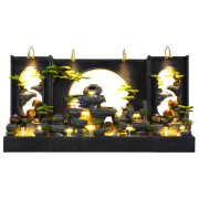 Large Water Curtain Mountain Landscape Resin Fountain Ornament for Courtyard Business Opening Wealth Attracting Decor Gift - Image 6
