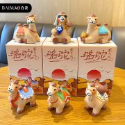 百茂原创精致围巾骆驼树脂摆件办公桌面摆件创意车载装饰礼品批发 - Image 3