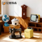 Creative Miniature Simulation Retro Household Appliance DIY Scene Decorations Resin Desktop Car Ornament Small Figurines - Image 3