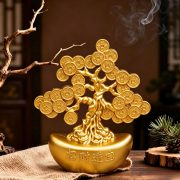 New Arrival Wealth Attraction Money Tree Decoration Office Desktop Decor Custom Metal Medal Badge One Piece Rich Treasure - Image 2