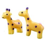 Customizable Decorative Ornaments Cute Cartoon Version Yellow Tailed Deer Bonsai Landscape DIY Assembly Resin Crafts