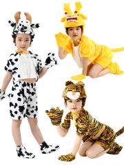 Children's Day Animal Performance Costume Summer Short Sleeve Adult Stage Performance Outfit for Events and Programs - Image 6