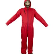Adult Halloween Cosplay Costume Red Paper House Jester Suit for Stage Performance Dali DaLi - Image 5