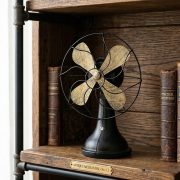 ZAKKA Customizable Decorative Resin Ornament Home Decoration Fan Craft Weathered And Dirtied Process - Image 3