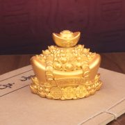 Prosperity Bringing Gold Coin Ornament Custom Metal Medal Badge Office Living Room Desktop Decorations Wealth Attraction - Image 4