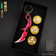Mini Delta Operation Metal Keychain Custom Metal Medal Badge 9cm Polar Star Creed Engraving Gift Box Set - Image 3