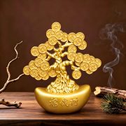 New Arrival Wealth Attraction Money Tree Decoration Office Desktop Decor Custom Metal Medal Badge One Piece Rich Treasure - Image 3