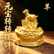 Lucky Fortune Turntable Home Decoration Metal Craft Custom Metal Medal Badge for Business Opening Gift - Image 3