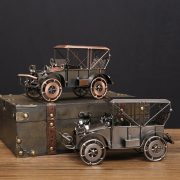 Retro Car Model Decorative Display Piece Industrial Style Living Room TV Cabinet Bar Shelf Custom Metal Medal Badge Craft - Image 4