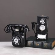 Retro American Style Wall Mounted Phone Model Customizable Decorative Resin Ornament for Camera Decoration - Image 3