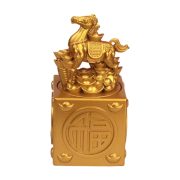 2026 Custom Metal Medal Badge Zodiac Jade Seal Rotating Ornaments for Living Room Office Decorations Business Opening Gifts - Image 5